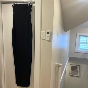 nookie black maxi gown, size medium